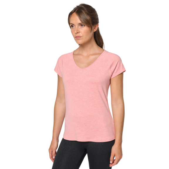 Camiseta Ilusión Infinita cuello en V blanca mujer R13027