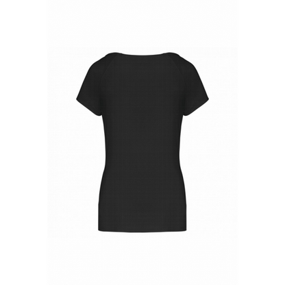 Camiseta deportiva manga corta Ilusión Infinita negro mujer R11999
