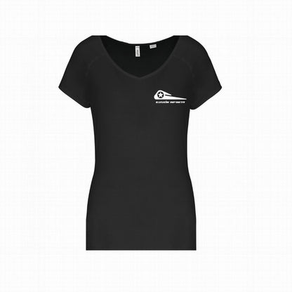 Camiseta deportiva manga corta Ilusión Infinita negro mujer R11999