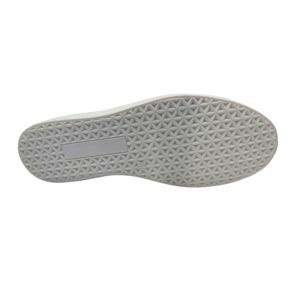 Zapatillas Ilusion Infinita en piel blanco con logo rojo C11882