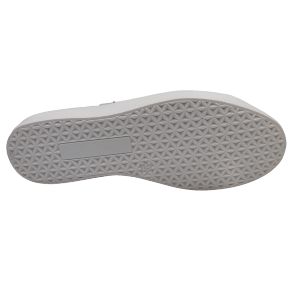 Zapatillas Ilusion Infinita piel blanco logo azul C11881