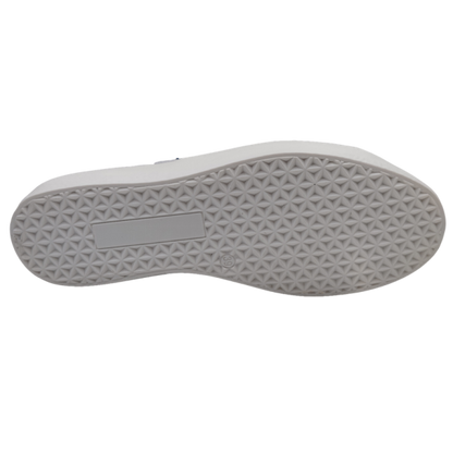 Zapatillas Ilusion Infinita piel blanco logo azul C11881